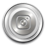 Insta gram Logo Silver